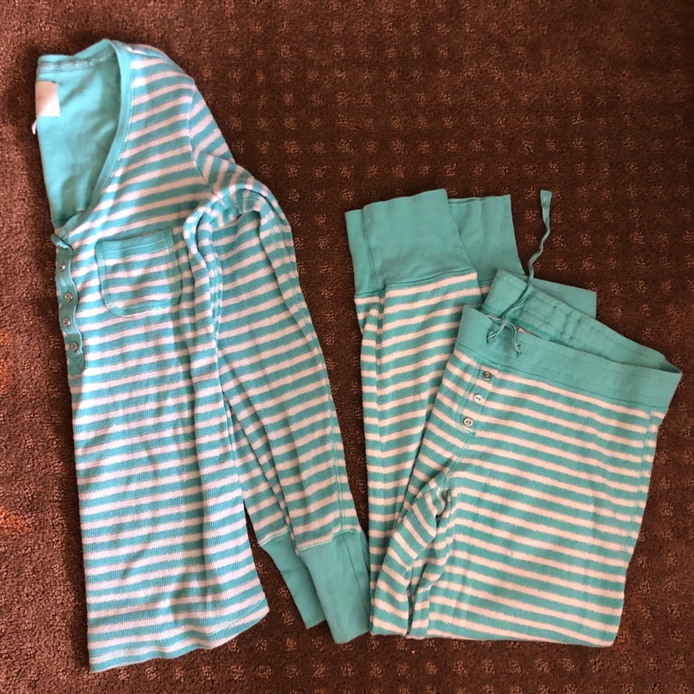 Victoria’s Secret blue, white and silver pajama